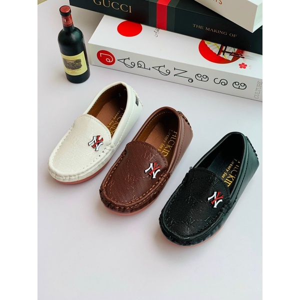 Giầy lười ny, chữ H, sục cho bé trai