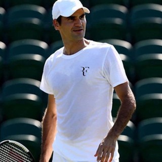 Trắng Federer Tennis Top Nadal Tennis Áo Thun Nhanh Khô Nhỏ Bộ Đồ Tennis Nam Tùy Chỉnh