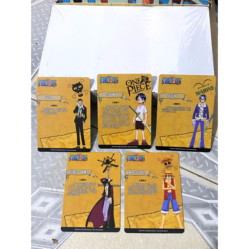 3 Mẫu Gói 5 Ảnh Thẻ Nhân Phẩm One Piece Pack Card In Hình Nhân Vật Anime Chính Hãng Toei Animation - Vua Hải Tặc