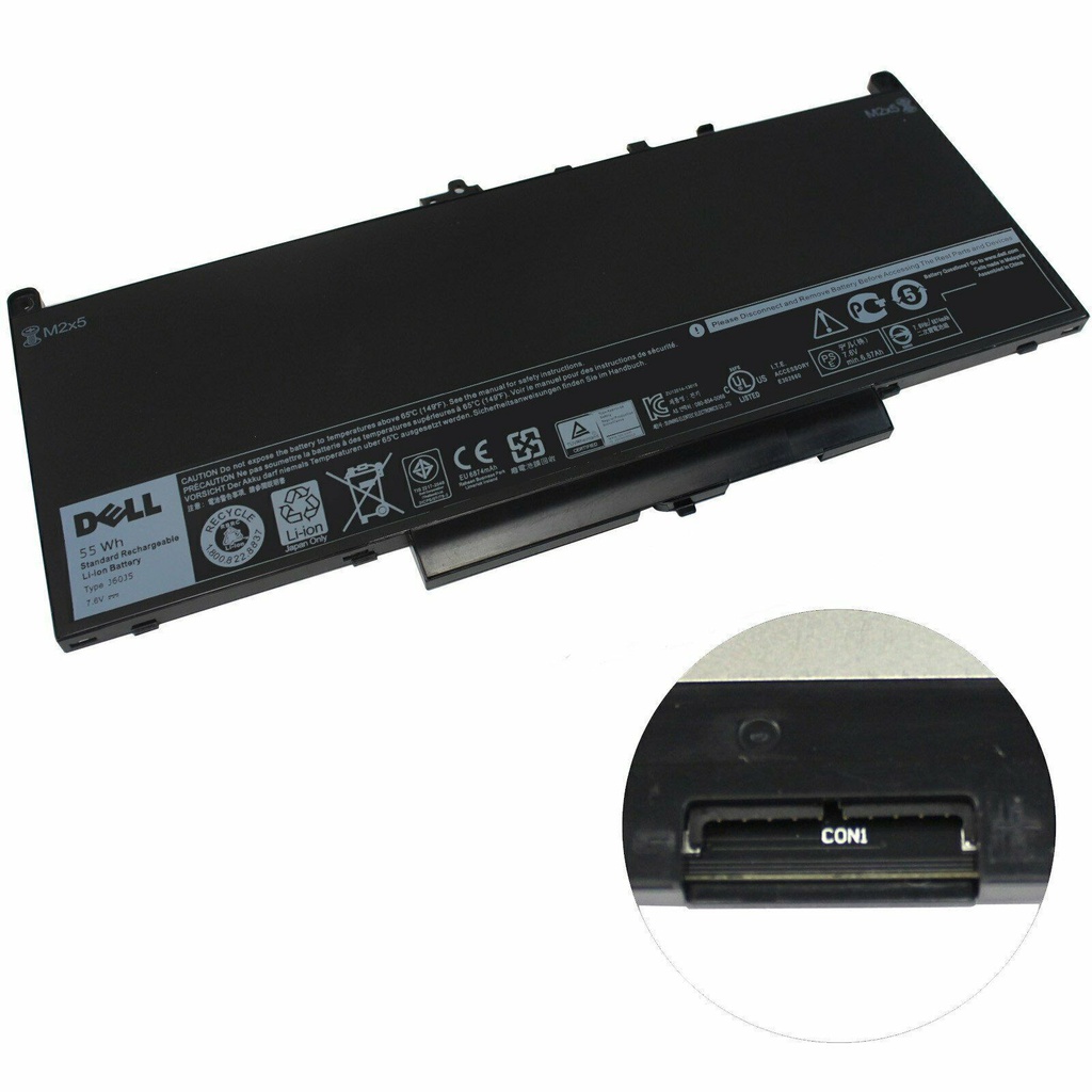 💖 Pin laptop Dell Latitude E7270/E7470 J60J5 ZIN 55WH