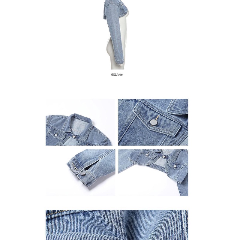 Áo Khoác Denim Ngắn Hai Dây Y2K Dáng Ôm Dễ Phối Đồ Cho Bạn Gái