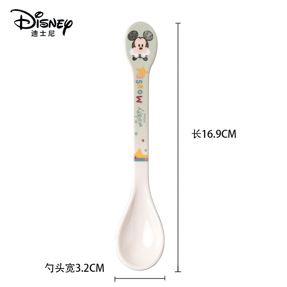Bộ Muỗng Nĩa Cỡ Nhỏ Bằng Melamine In Hoạt Hình Disney Dễ Thương Cho Bé