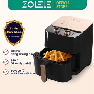Nồi chiên không dầu ZOLELE đa năng cao cấp thiết kế mới 2022 6.5l