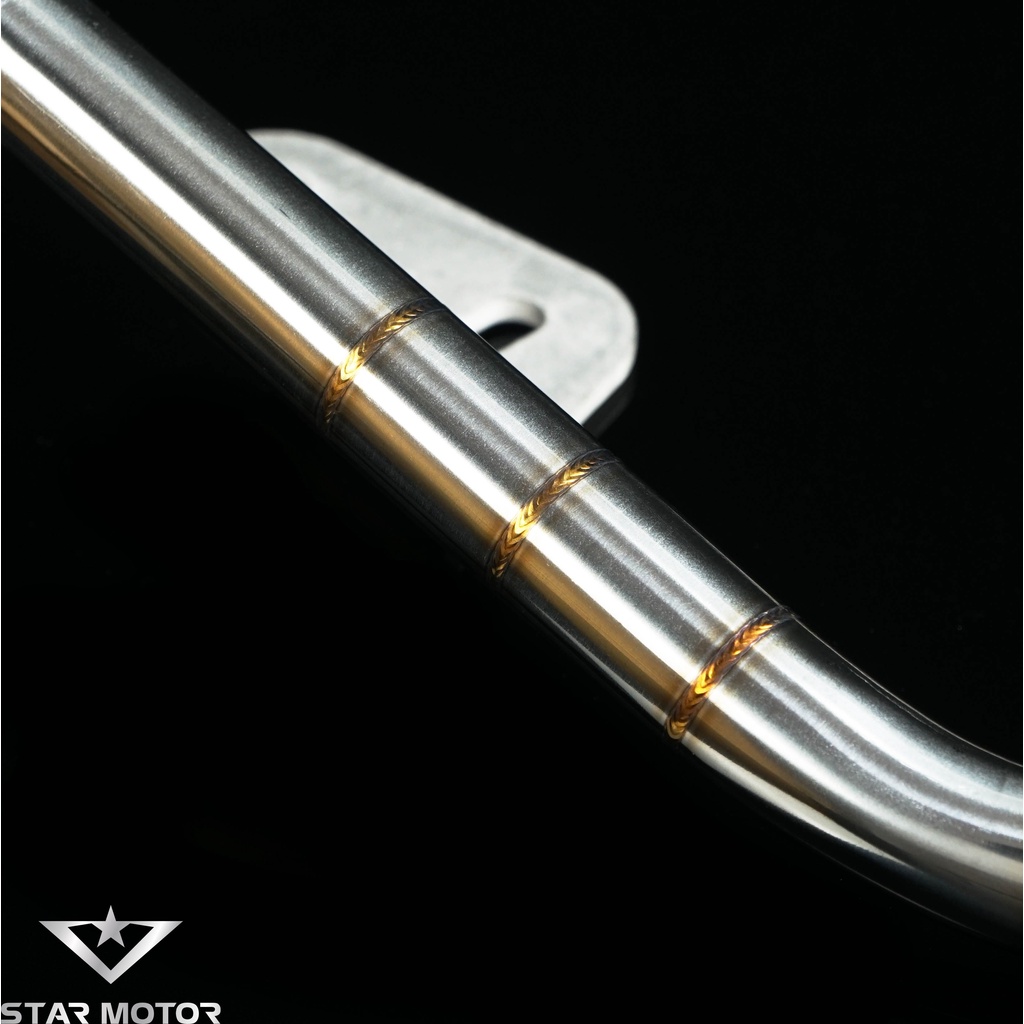 Tay xách, cảng Exciter 150-155 inox 304 mối hàn mũi tên