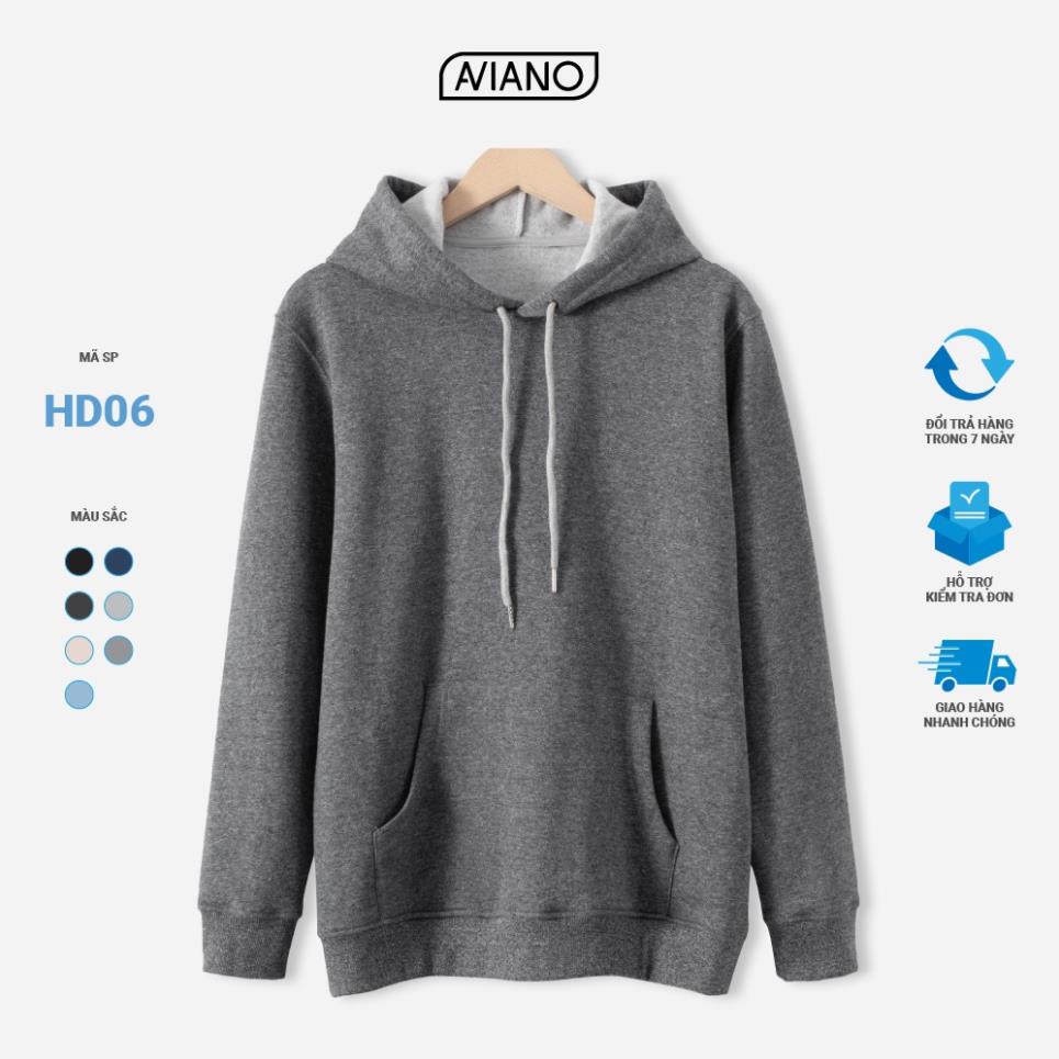 Áo Hoodie Unisex Nam Nữ Vải Nỉ Bông Cao Cấp VICERO