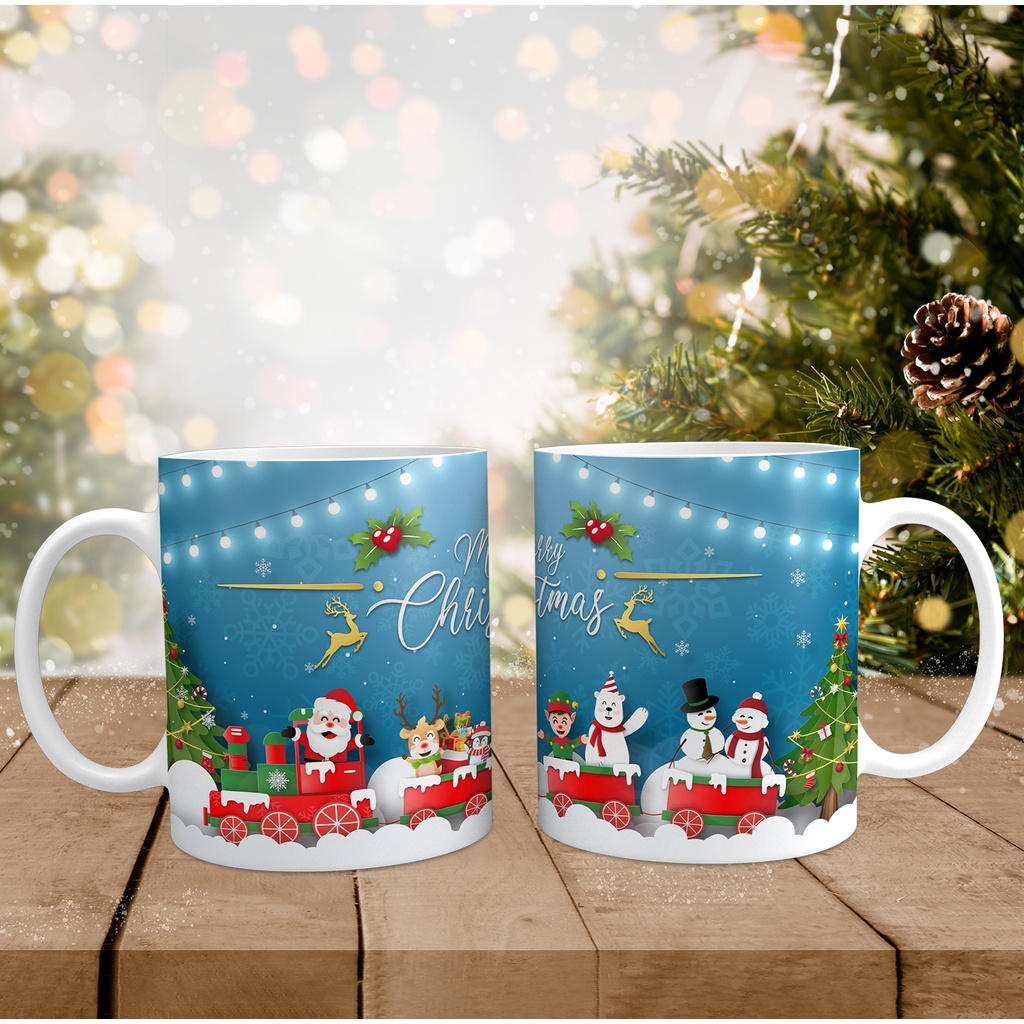 Cốc Sứ In Hình Merry Christmas - Quà Tặng Lễ Giáng Sinh