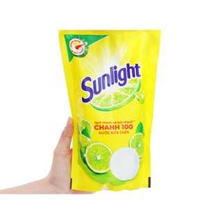 Nước rửa chén Sunlight Chanh 100 chiết xuất chanh tươi túi 725ml