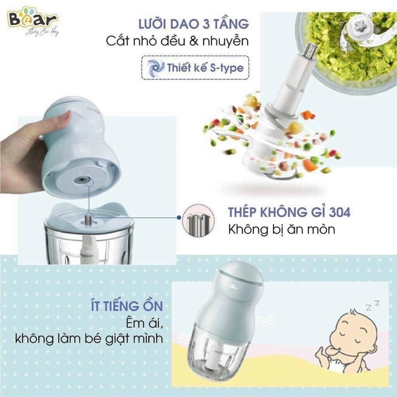 Máy xay bear 300ml mẫu mới