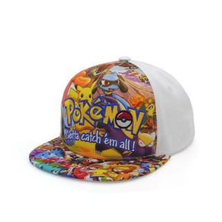 Nón Trẻ Em Pokémon Pikachu – Nón Snapback Bé Trai Bé Gái Thời Trang Hoạt Hình Chống Nắng