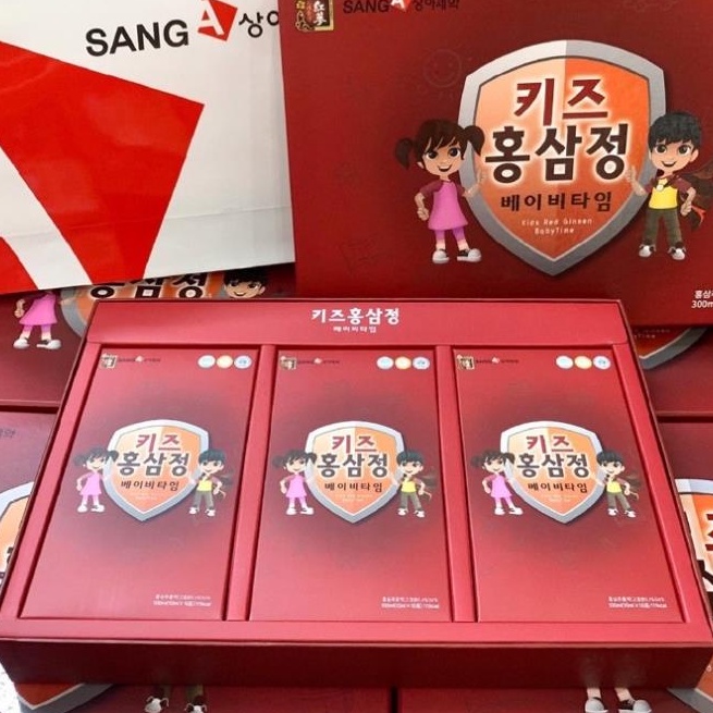 [QUÀ TẶNG CAO CẤP ] Hồng sâm trẻ em baby Sang A  Korea Red Ginseng Baby - Nước hồng sâm baby Sanga hàn quốc hộp 30 gói
