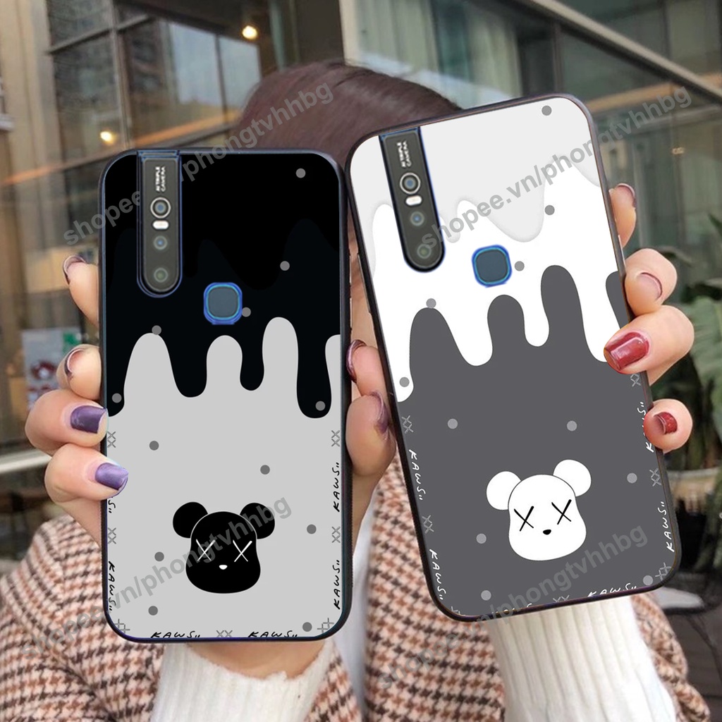 Ốp lưng Vivo V15 / V15 Pro BEARBRICK, KAWS ngầu cute siêu bền