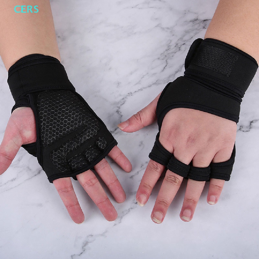 CE Weight Lifg Gloves Training Gym Grips Fitness Glove Men Crossfit Bodybuilding RS