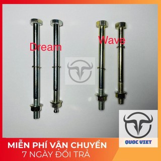 Bộ ốc treo máy xe dream wave, cặp ốc treo máy Dream, Wave anpha