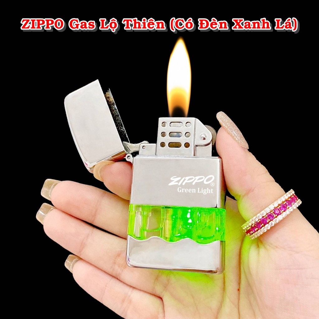 HỎA TỐC HCM - Hột-𝙌𝙪𝙚̣𝙩-𝘽𝙖̣̂𝙩-𝙇𝙪̛̉𝙖 Vzipo lộ thiên kiểu gợn sóng có đèn xanh lá - FREESHIP