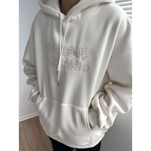 Áo hoodie unisex  WASSUP HOUSE cao cấp AN5082 by COCCACH