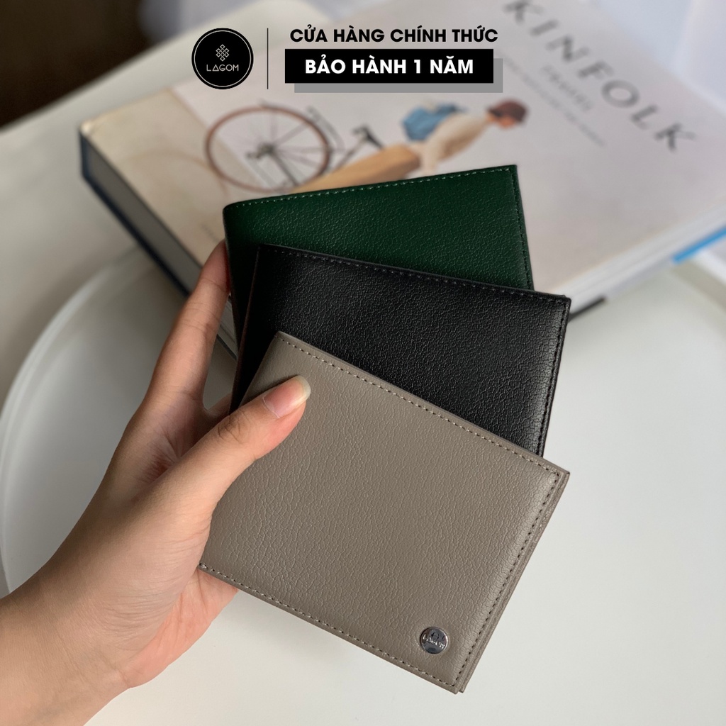 Ví Nam Da Thật LAGOM Tidy Wallet - Dáng Ngang