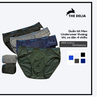 Combo 4 Quần lót tam giác nam thông hơi thoáng khí hàng xuất nhật, sịp chéo nam co giãn 4 chiều