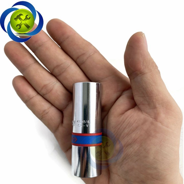 Tuýp tháo bugi xe máy 16mm Kingtony 463516M ron cao su chân cắm 1/2