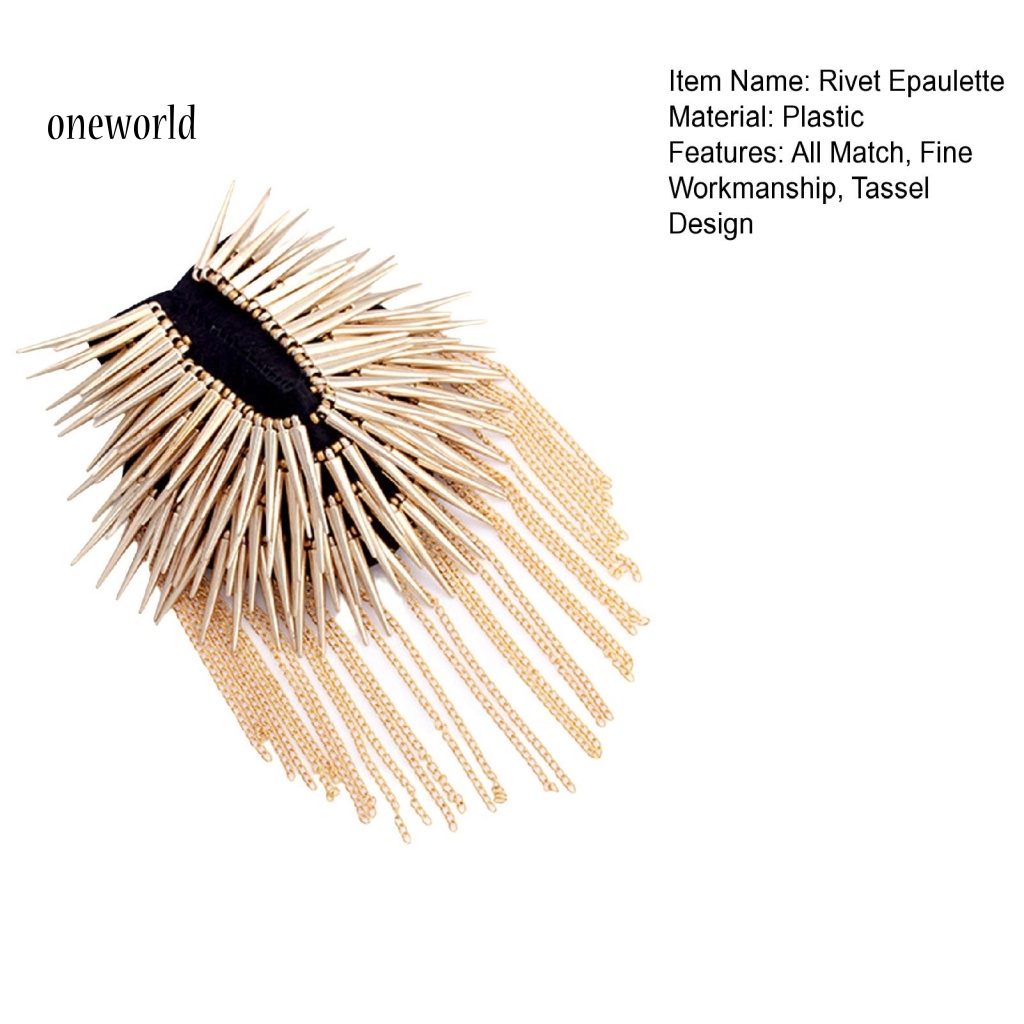 Dây Xích Đính Đinh Tán Kiểu Hip-hop Trang Trí Quần Áo Blazer