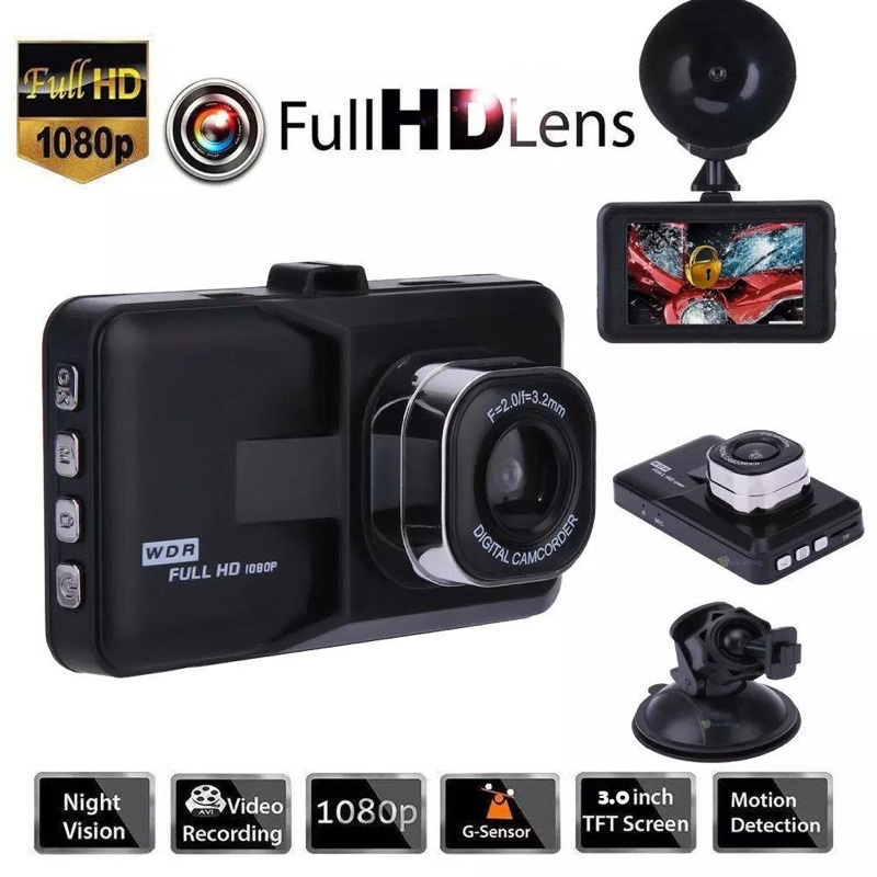 Camera hành trình ô tô K206 Black King Kong Full HD kèm theo thẻ nhớ samsung 32g | BigBuy360 - bigbuy360.vn