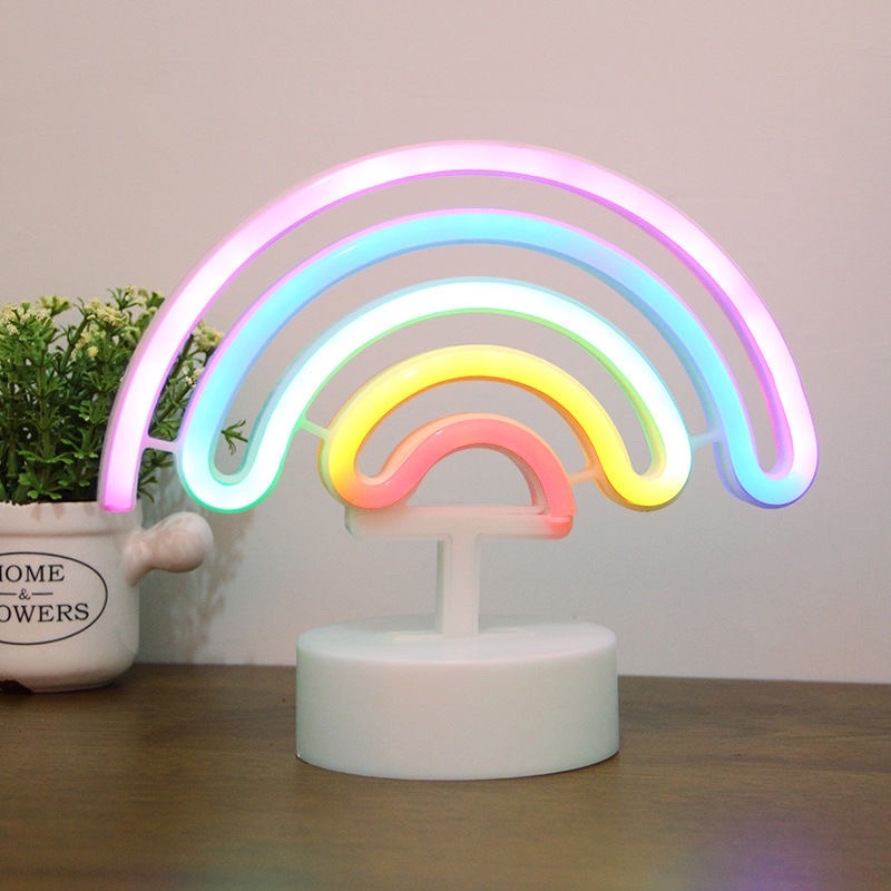 Đèn led cầu vồng để bàn học sinh decor trang trí phòng ngủ