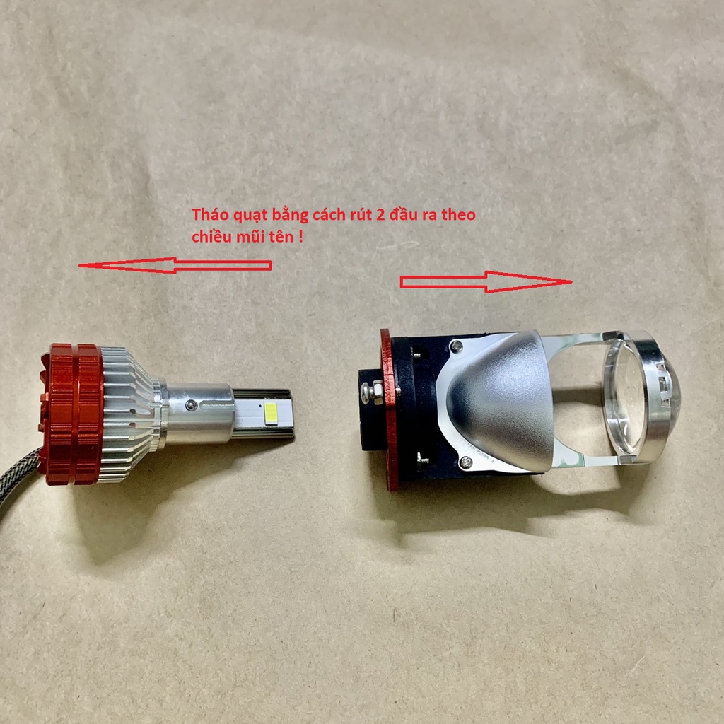 Đèn led bi cầu V80 công suất 45w siêu sáng