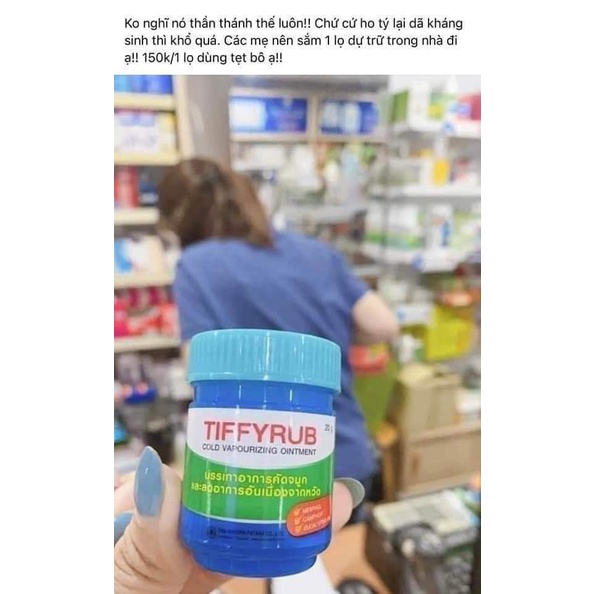 👧🏻👶🏻 DẦU CÙ LÀ TIFFYRUB THÁI DÙNG CHO TRẺ EM