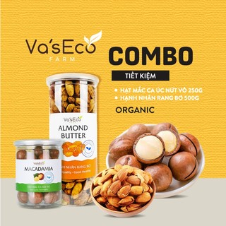 Combo Hạnh Nhân Bơ và hạt Macca Va'sEco Farm