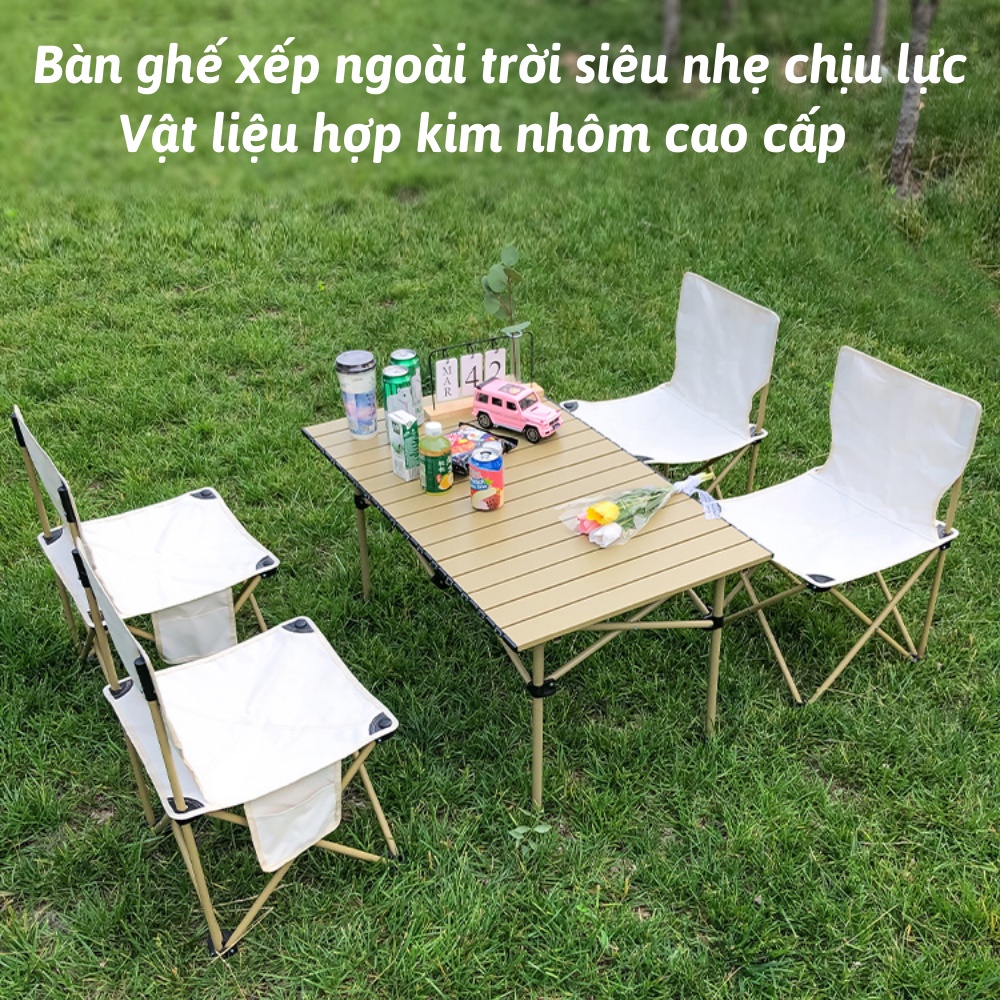 Bộ Bàn Ghế Gấp Gọn Tiện Lợi Dễ Mang Theo Khi Đi Cắm Trại, Bàn Ghế Xếp Dã Ngoại Picnic Ăn Uống Cùng Gia Đình | BigBuy360 - bigbuy360.vn