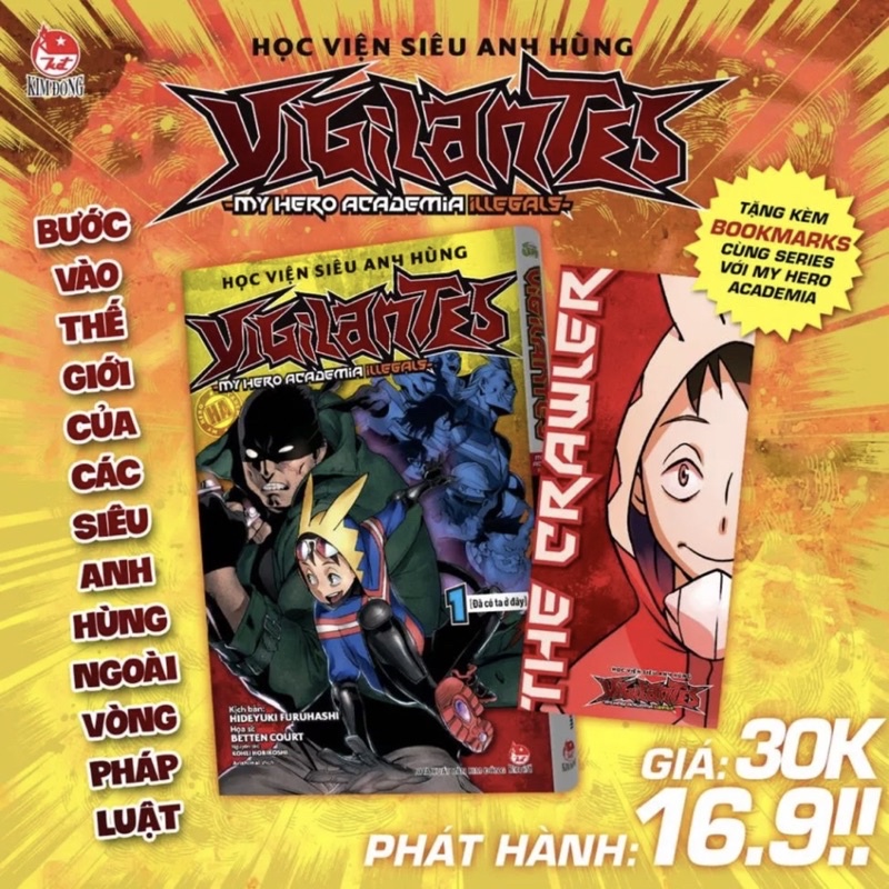 Truyện Tranh - Học Viện Siêu Anh Hùng Vigilantes - Các Tập - Tập 1 Kèm Bookmark (Có Poster) - NXB Kim Đồng