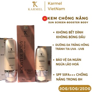 Kem Chống Nắng Vật Lý Dưỡng Da Trắng Hồng Không Bết Dính Bóng Dầu Cho Da Khô Hỗn Hợp, Da Dầu Mụn - Sun Screen Karmel