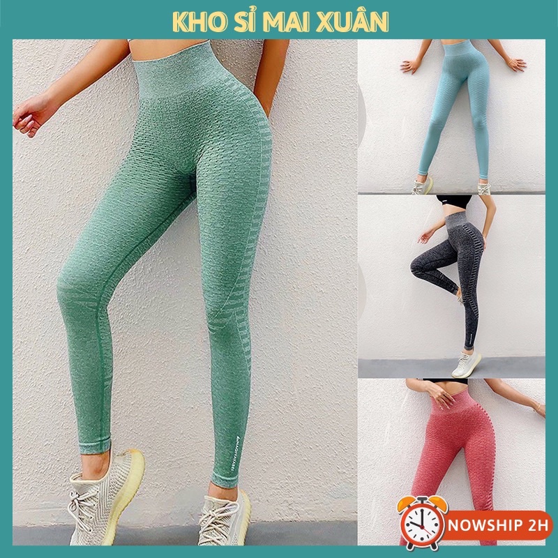 Quần tập gym yoga chất dệt kim hàng naqi cao cấp Kho Sỉ Mai Xuân
