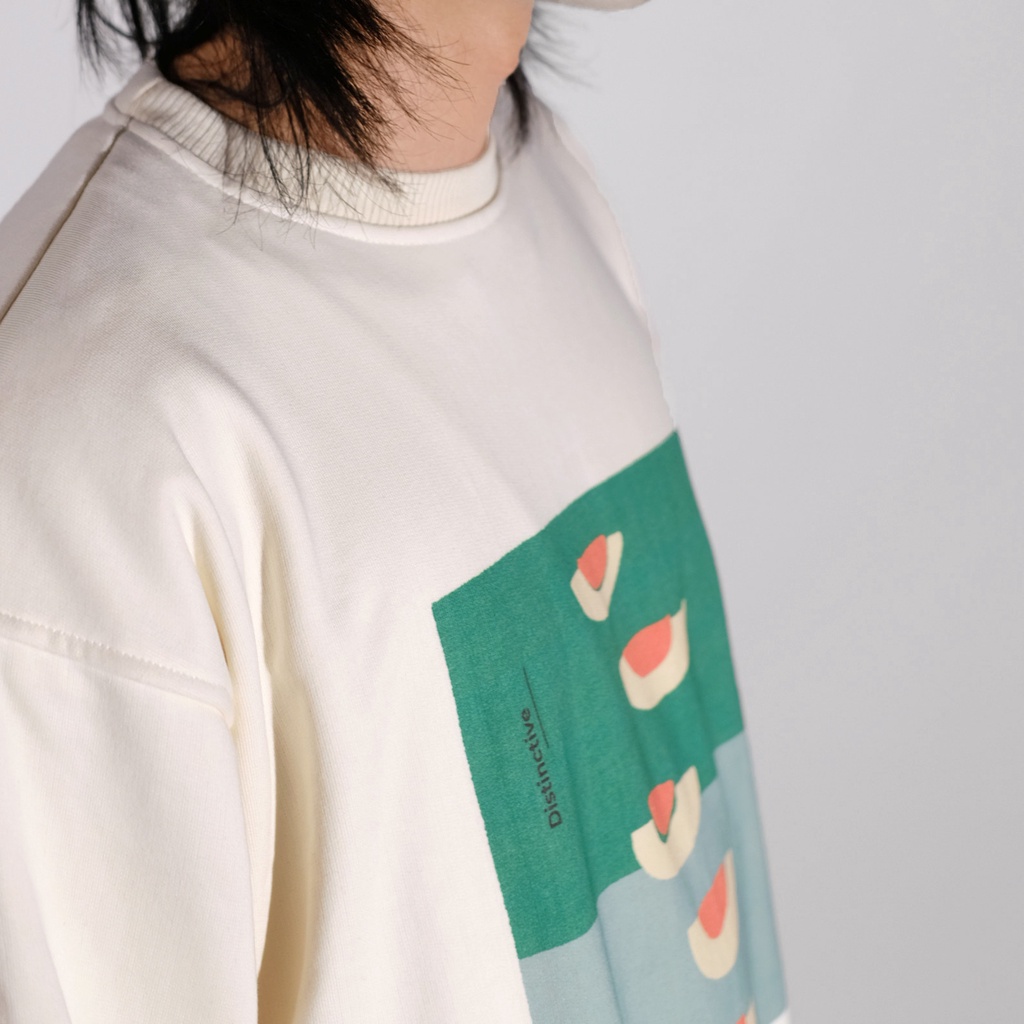 MONATA BLUELIGHT EGG - Áo Sweater nỉ unisex 420gsm