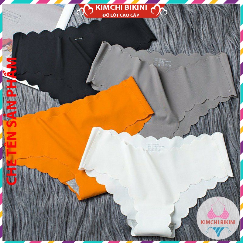 Set 10 quần nót nữ lụa đáy cotto cao cấp KIMCHIBIKINI Combo 10 quần nhỏ nữ đúc su thun lạnh không đường may QL015