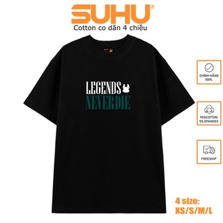 Áo thun local brand unisex suhu premium basic tee "never die" / at15