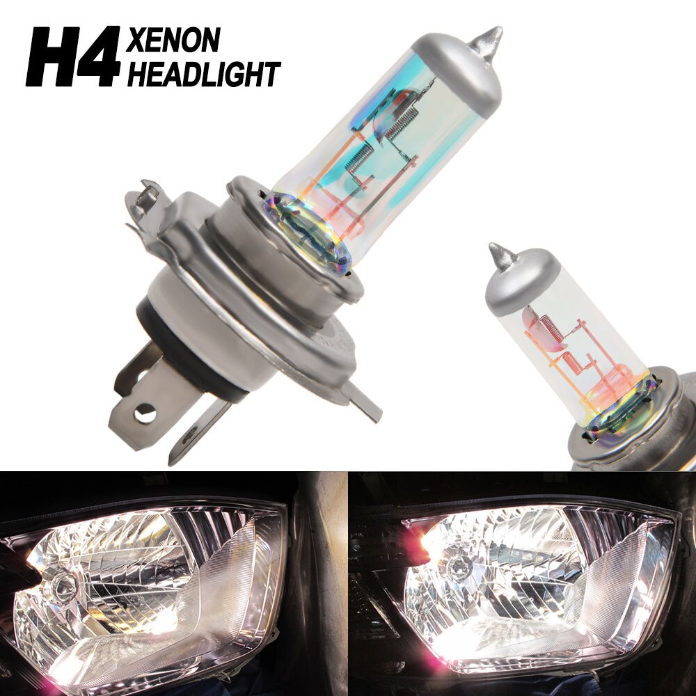 Bóng Đèn Pha xenon H4 100w 8500k 12v Siêu Sáng Cho Xe Hơi
