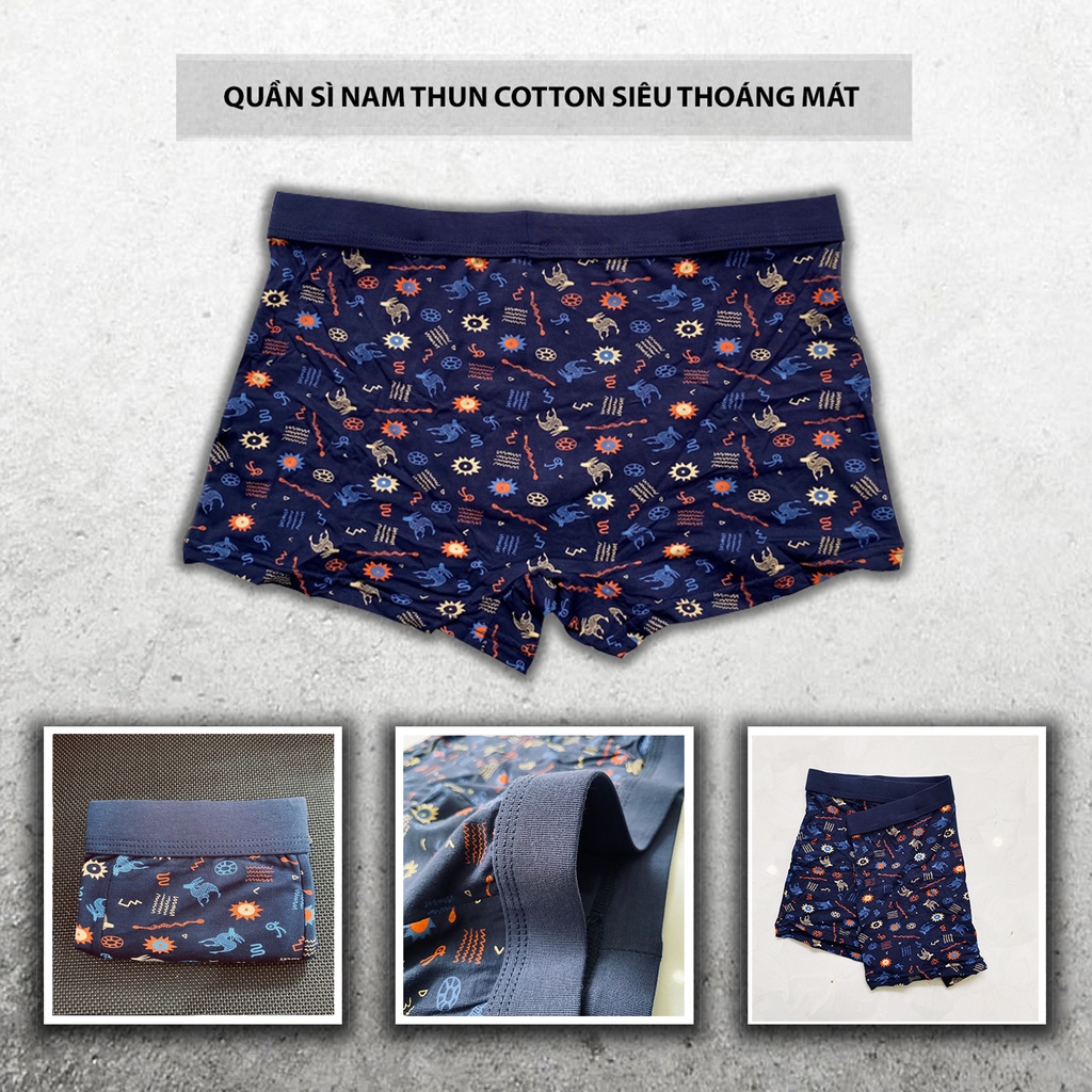Quần boxer nam họa tiết M.Ặ.T T.R.Ờ.I Paililong cotton thấm hút tốt, co giãn 4 chiều NPP Paililong.official