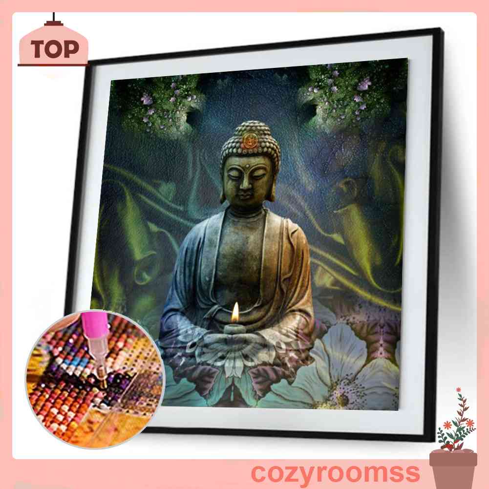 Tranh Đính Đá Kim Cương Toàn Bộ 5D DIY Hình Vẽ Phật