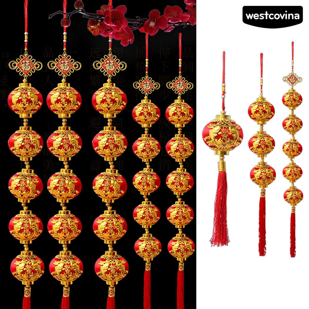 [Hot]☃Lồng Đèn Treo Trang Trí Năm Mới 2022 Bằng Nhựa Chống Vỡ