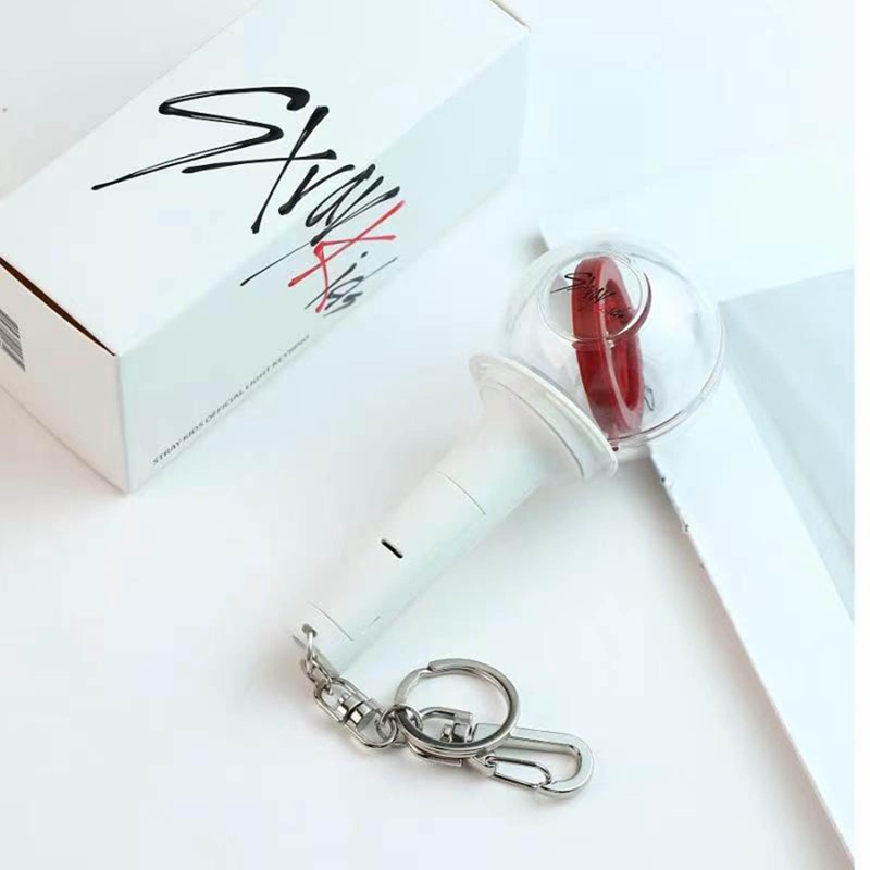 Kpop Stray Kids Keychain Lightstick Concert Glow Light Stick Pendant Bag Accessory Fans Collection