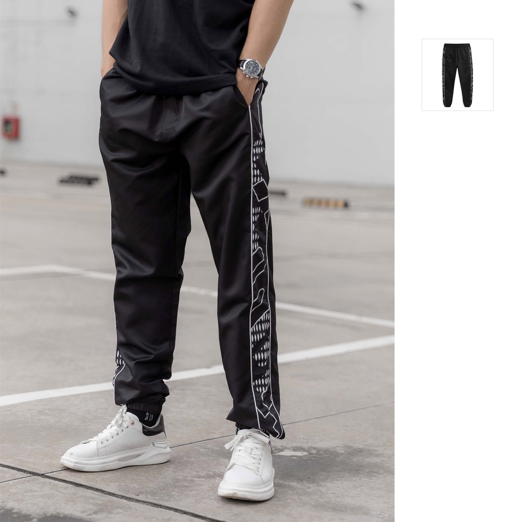 Jogger Relaxed Monoside Black 
