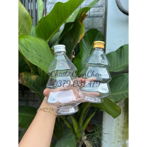 CHAI NHỰA CÂY THÔNG NOEL GIÁNG SINH 500ML CỰC HOT