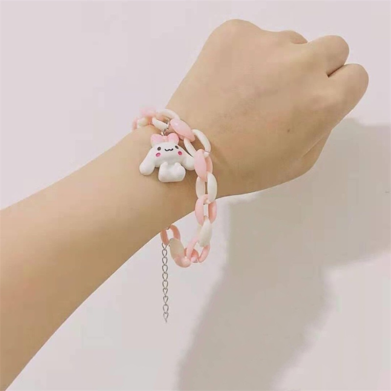 Vòng đeo tay Gmai mặt cún thắt nơ xinh xắn dễ thương cho nữ