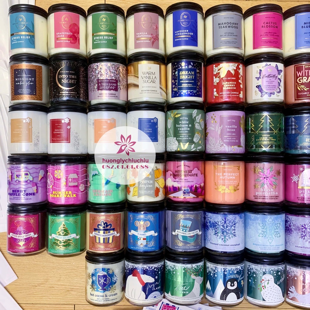 Nến thơm Bath and Body Works 198g mẫu mới