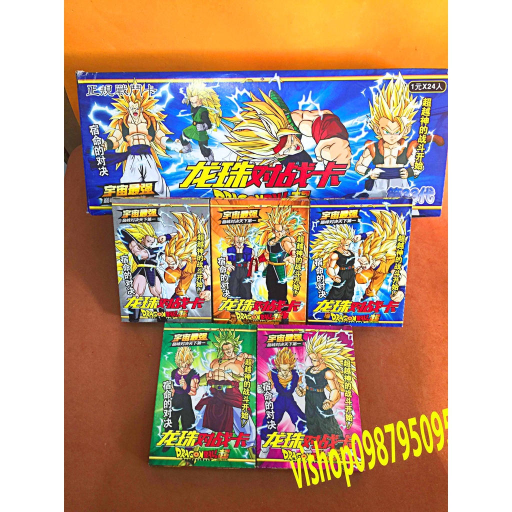 Hộp thẻ bài 7 viên ngọc rồng 432 lá dragon ball songoku