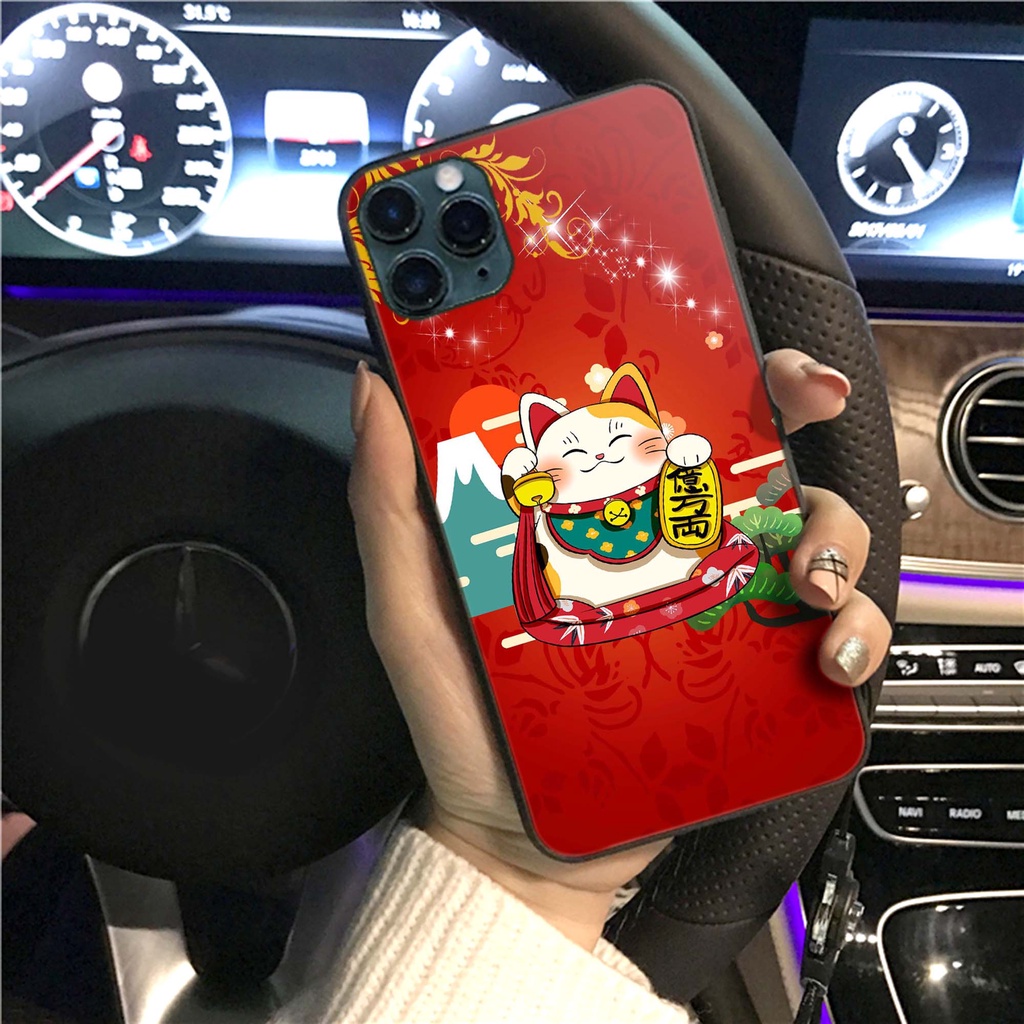 Ốp lưng Kính Mèo Thần Tài2 cho S amsung - O ppo - i Phone - R ealme MTT02