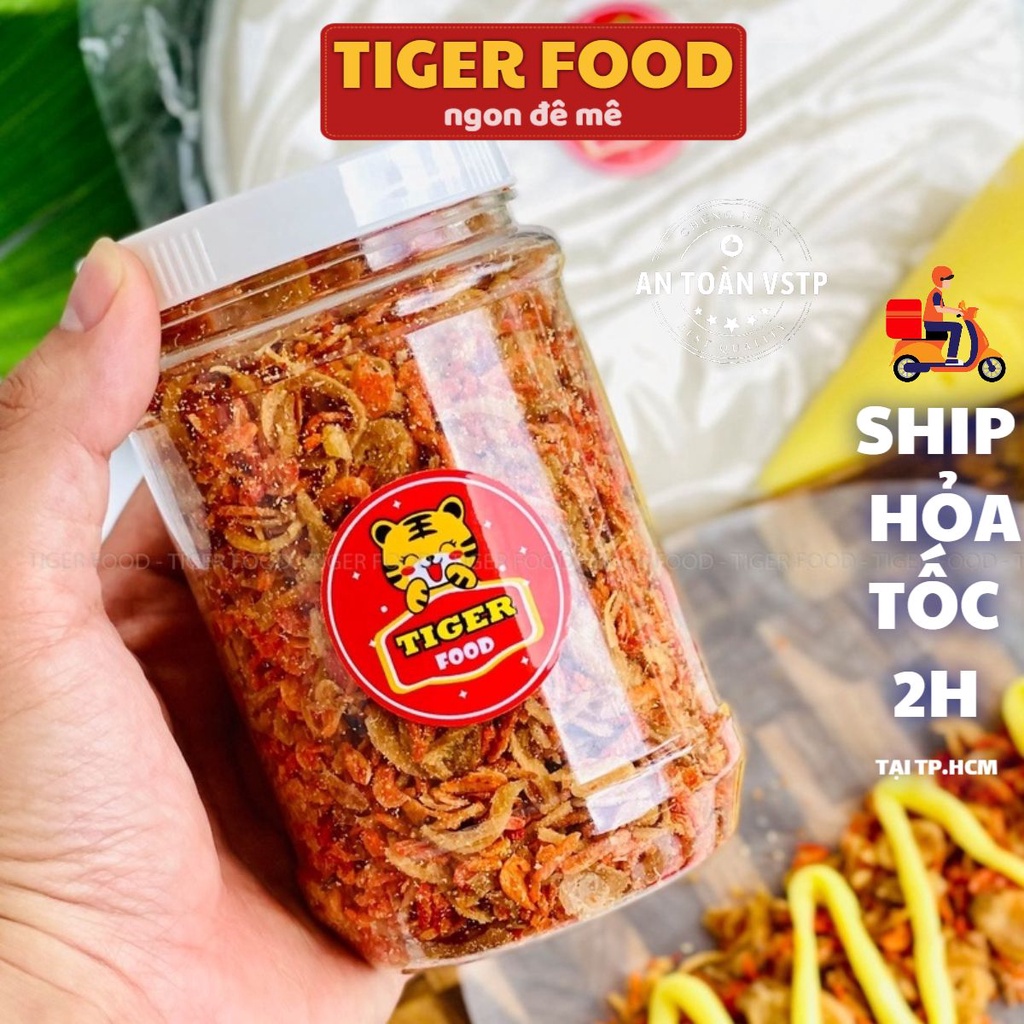 Muối ruốc hành phi 200g đặc biệt tiger food muối tôm nhuyễn hành phi đặc - ảnh sản phẩm 1