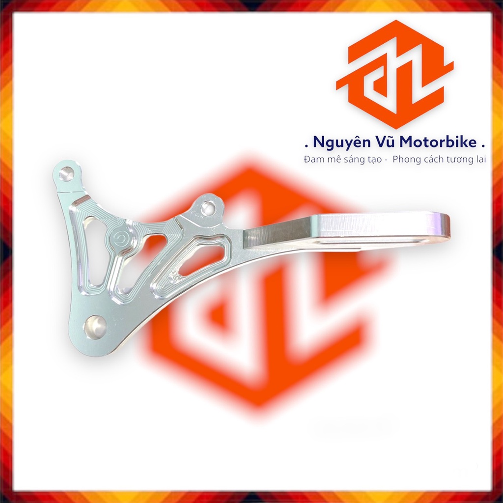 Pas bas sau  quay lên Exciter 155/150/135 đĩa 200mm xài heo 2 Piston đối xứng