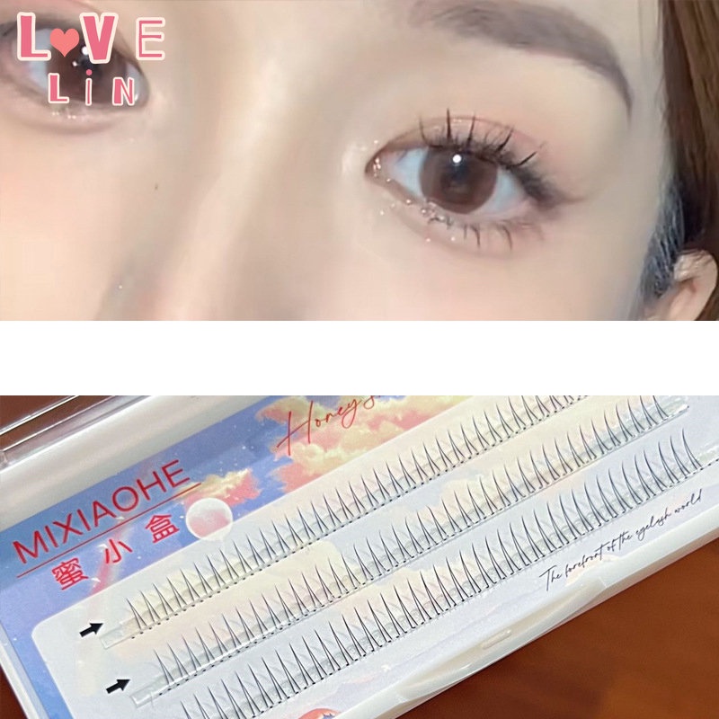 Hộp Nhỏ Mật Ong 011 Lông Mi Giả Một Loại Lông Mi Dưới Siêu Tự Nhiên Dạng Chữ V MXH011