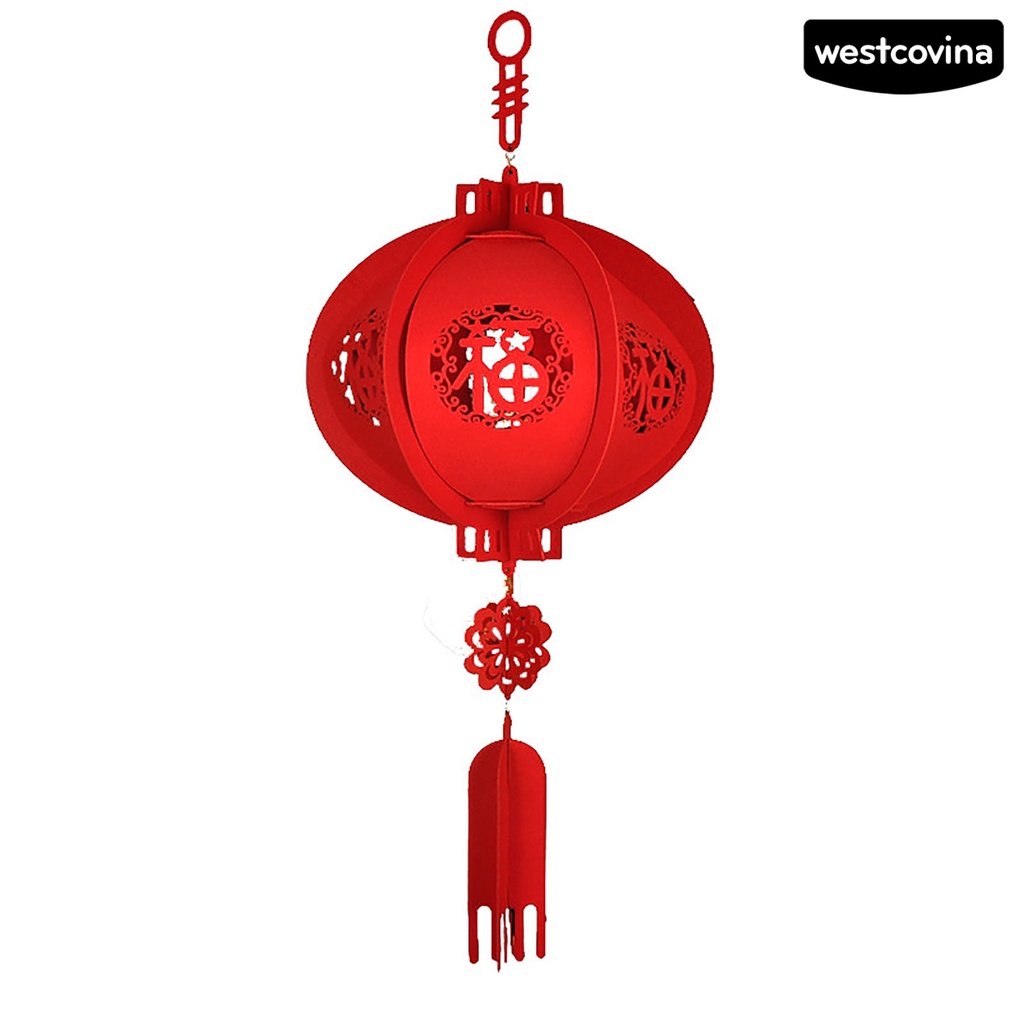 [Hot]☃Lồng Đèn Không Dệt Treo Trang Trí Năm Mới